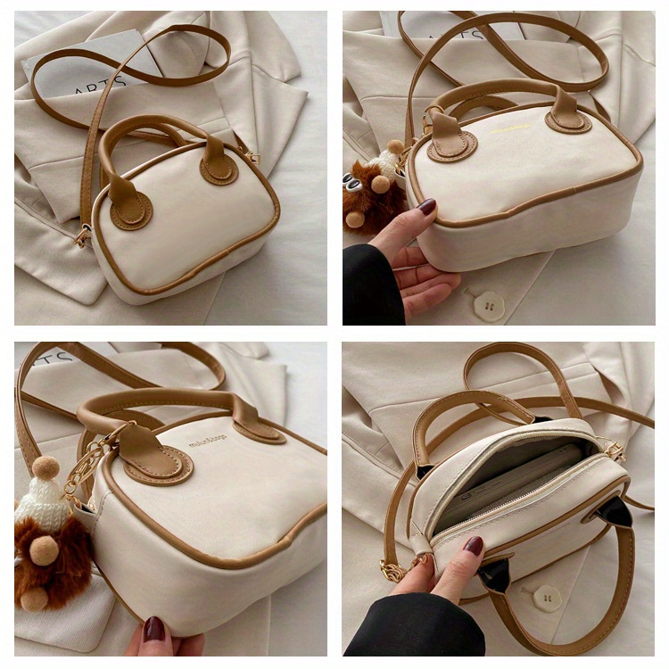 トートバッグ SATUR [Park Gyu-young PICK] Scrunchie Small Hand Bag Beige Margaux Croco Shoulder Bag / Beige - Hello My Love