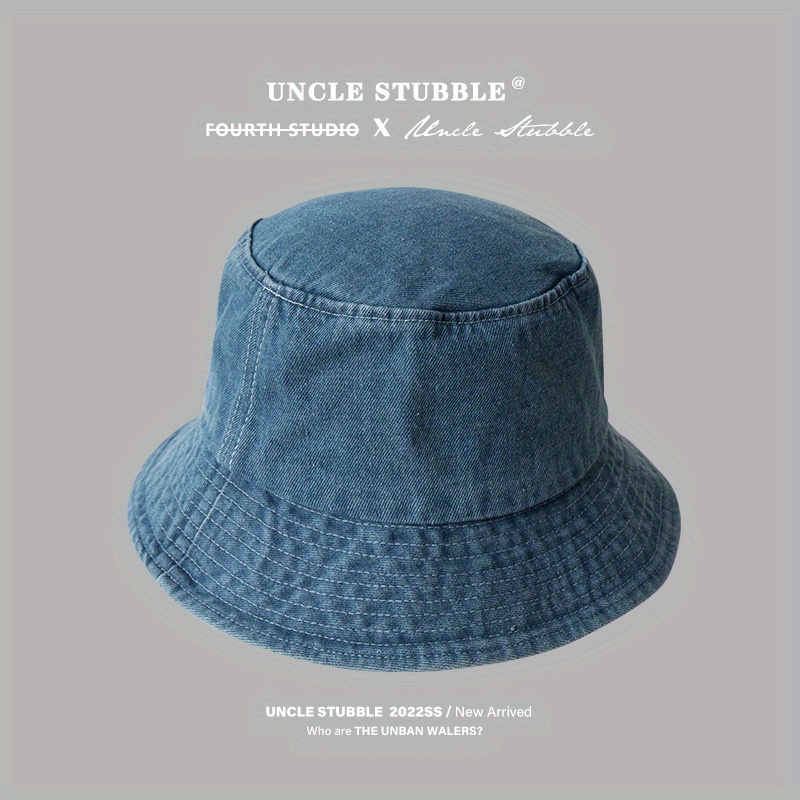 TEMU Unisex Bucket Hat, Fashionable Wide Brim  , /summer , Casual Style