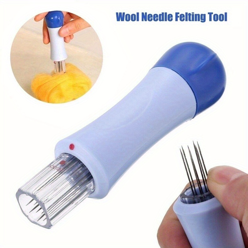 

1pc Wool Needle Felting Handle With Metal Needles - Manual Multitool Pliers For Diy Craft, Felting Projects - No Electricity Required