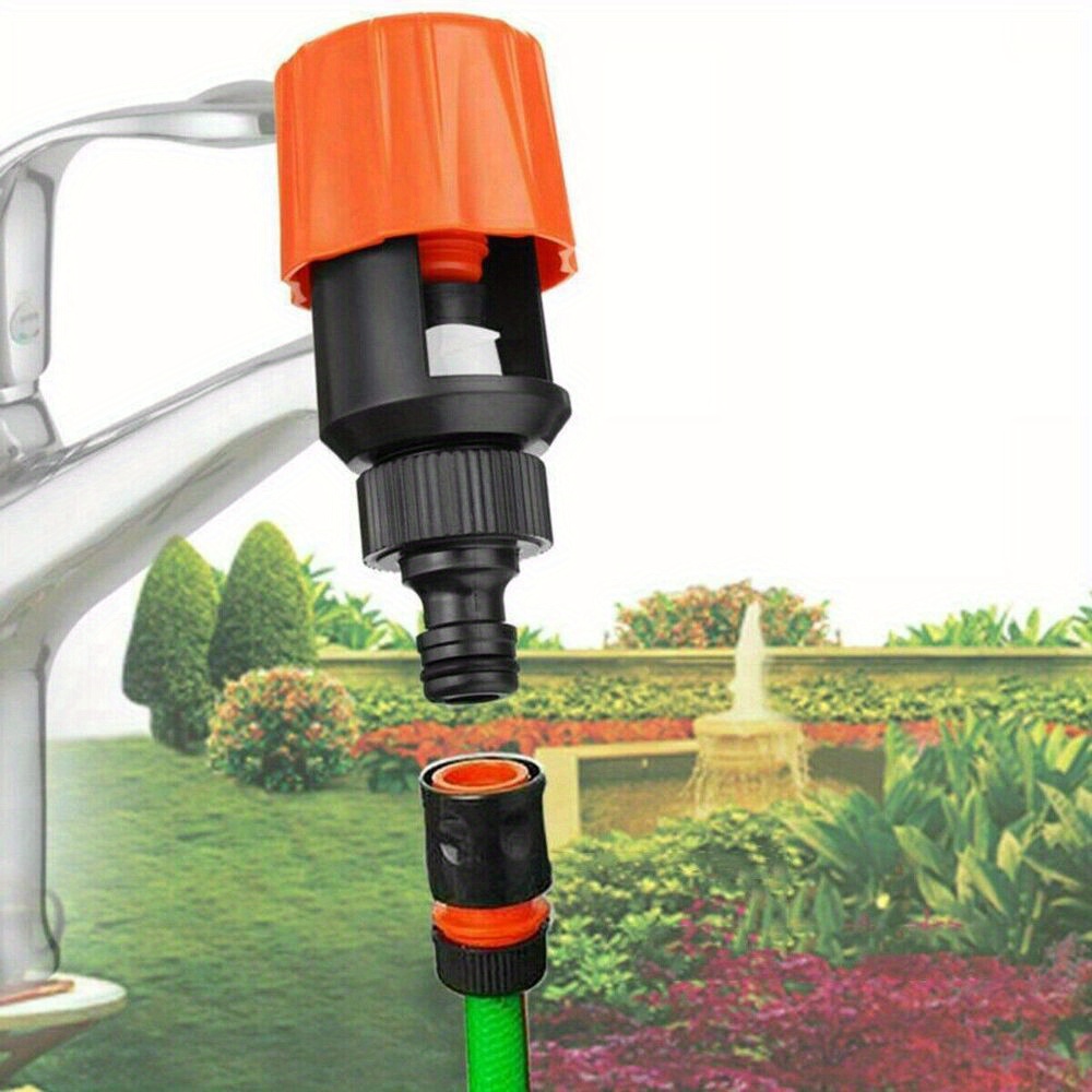 

1pc Universal Tap To Garden Hose Pipe Connector Mixer Kitchen Tap Adapter Orange