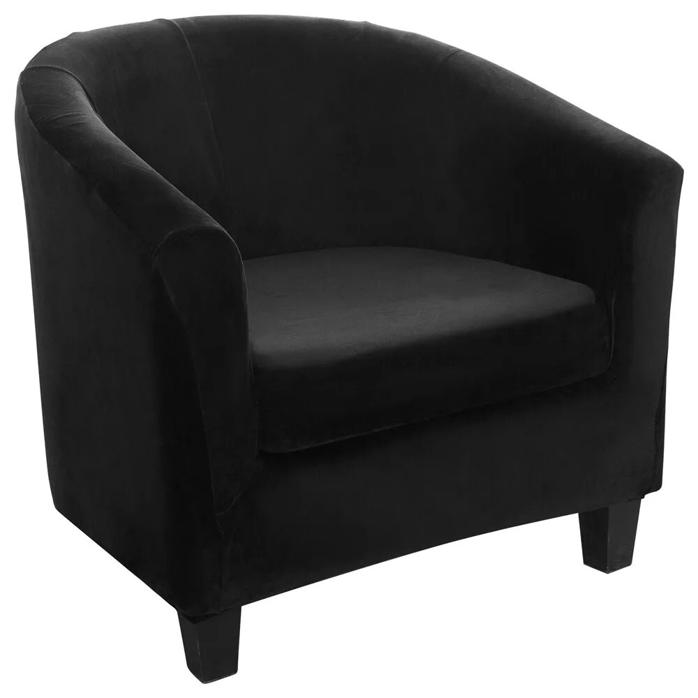 Topchances 2pcs Velvet Armchair Cover Set With Sofa & Cushion Covers, Soft Luxurious, Durable Easy Clean Slipcovers For Living Room Bedroom Office Patio Chairs