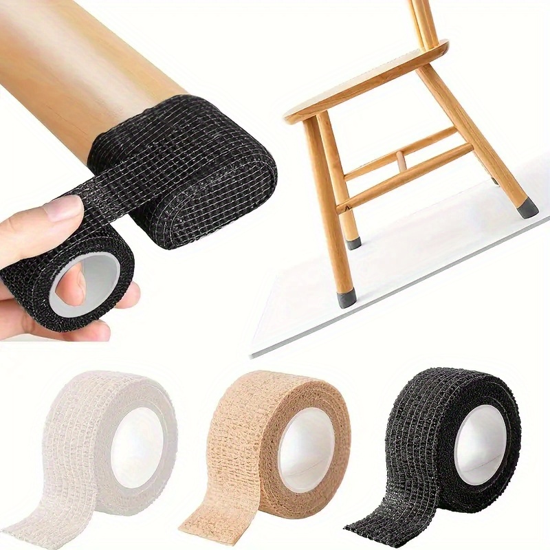 

2 Rolls 1in Wide 157.5in Long Self-adhesive Chair Legs Protector, Anti-slip Noise- Chair Leg Covers, Anti-damp Chair Foot Protector