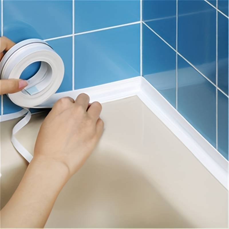 

Pvc Caulking Strip For Bathroom Gap, - 1pc Adhesive Sealing For