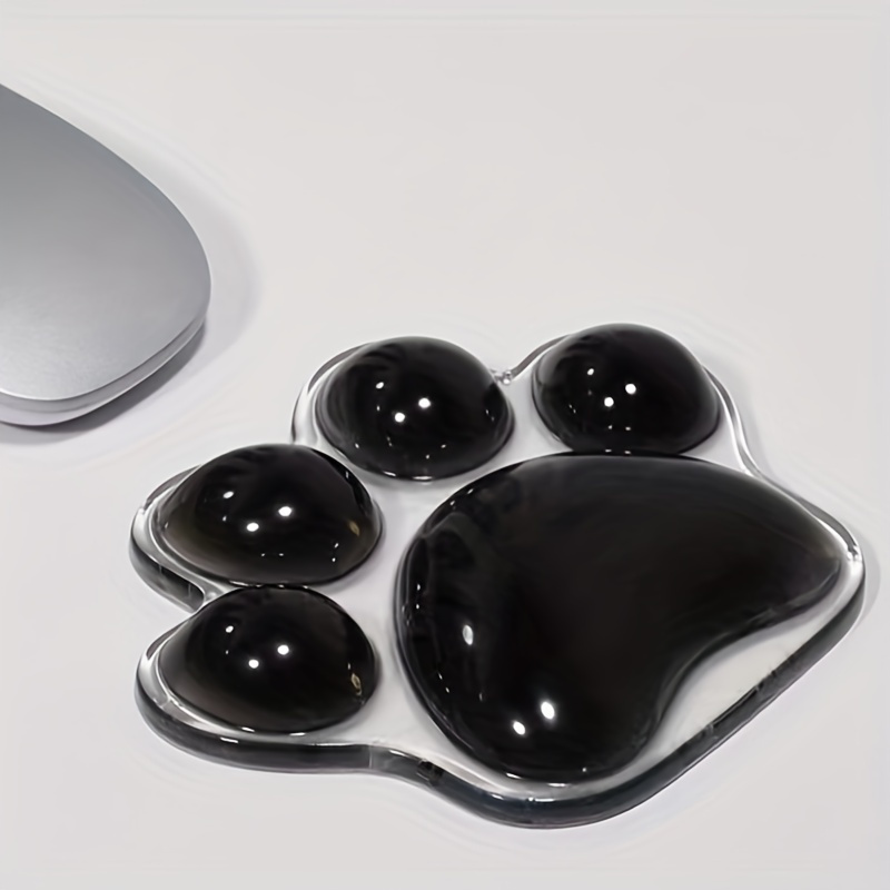 

Cute Cat Paw Silicone Mouse Pad With Wrist Support - Non-slip, Comfortable & Durable Design For On-the-go Use Enhance Your Desk's Look - Fun & Functional