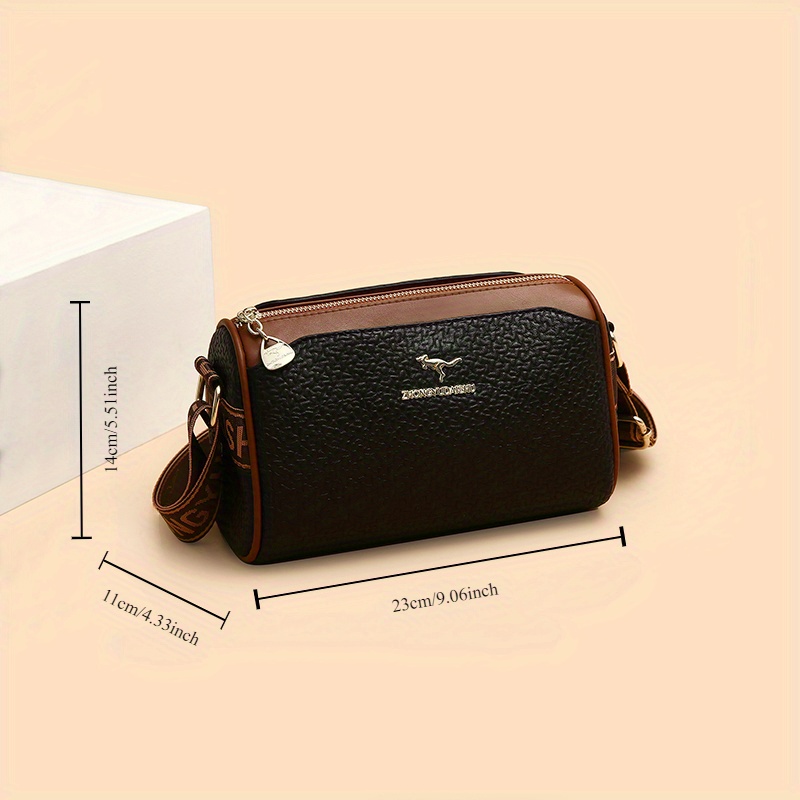

Women's New Fashion Shoulder Crossbody Bag, Small Pu Leather Cell Phone Pouch With Perfume And Tissue Pocket