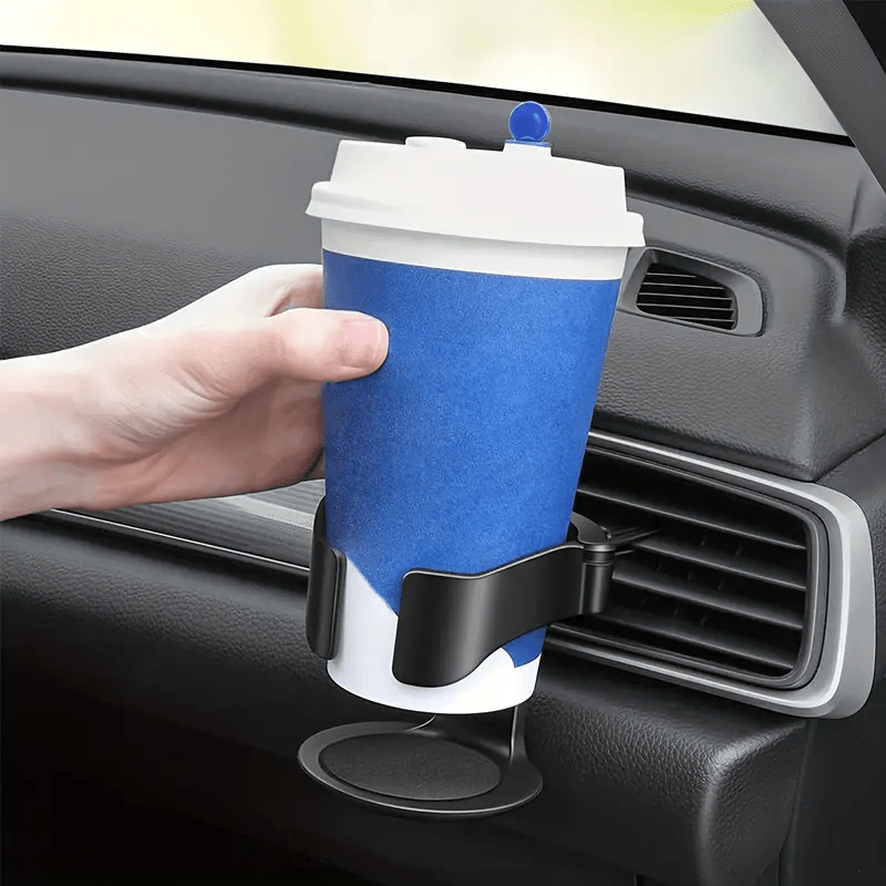 

Pvc Car Cup Holder, Adjustable In-car Drink Holder, Universal Portable Beverage Rack With Sponge Pad Design - Fits Water Bottles & Cans, 1pc