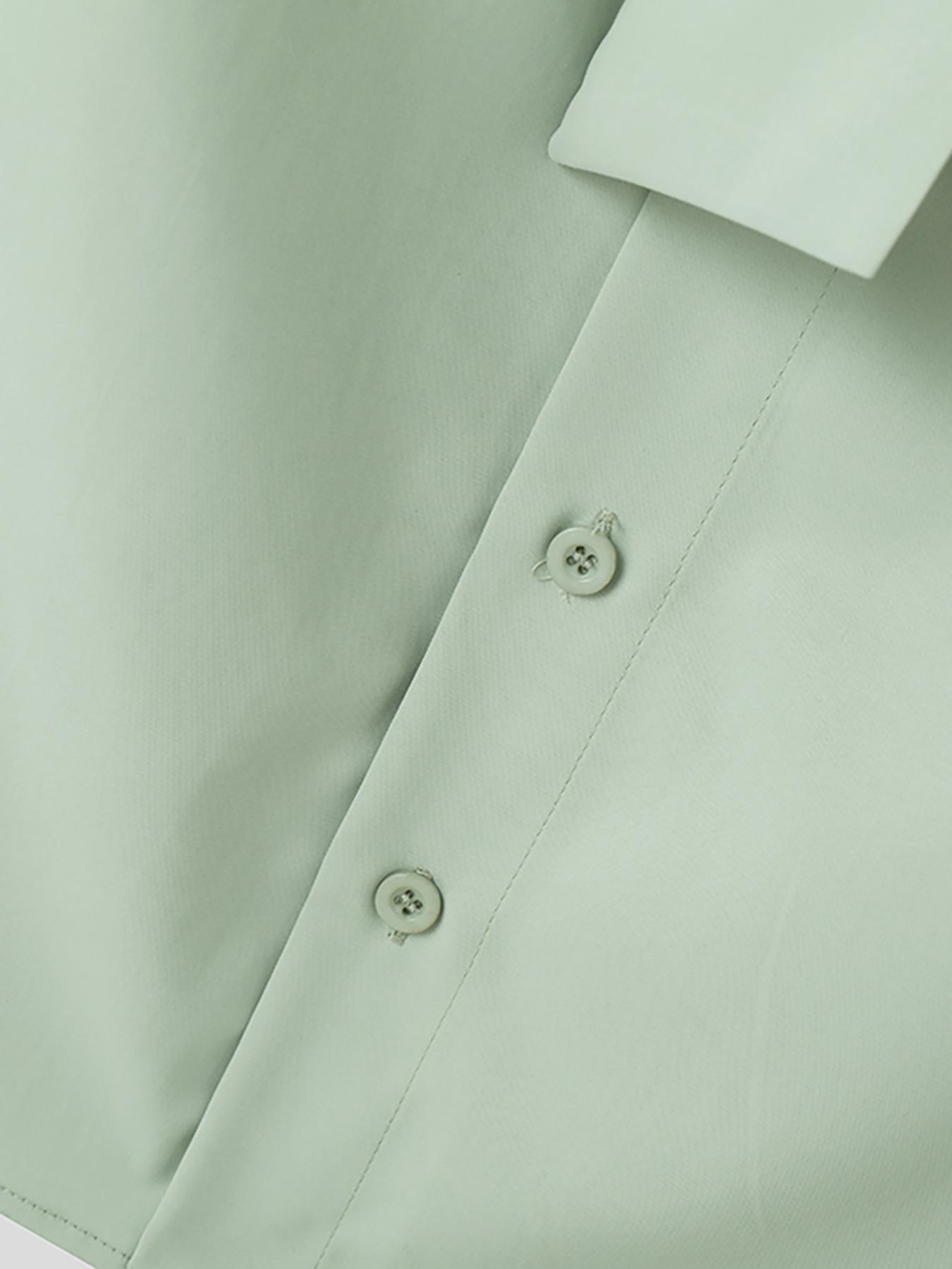 men simple solid tie neck lantern sleeve front - Temu Italy