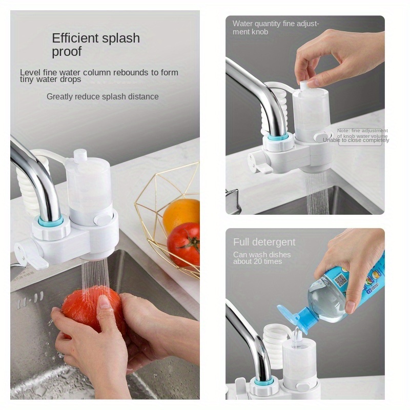 Adjustable Kitchen Sink Faucet Foam Soap - Temu