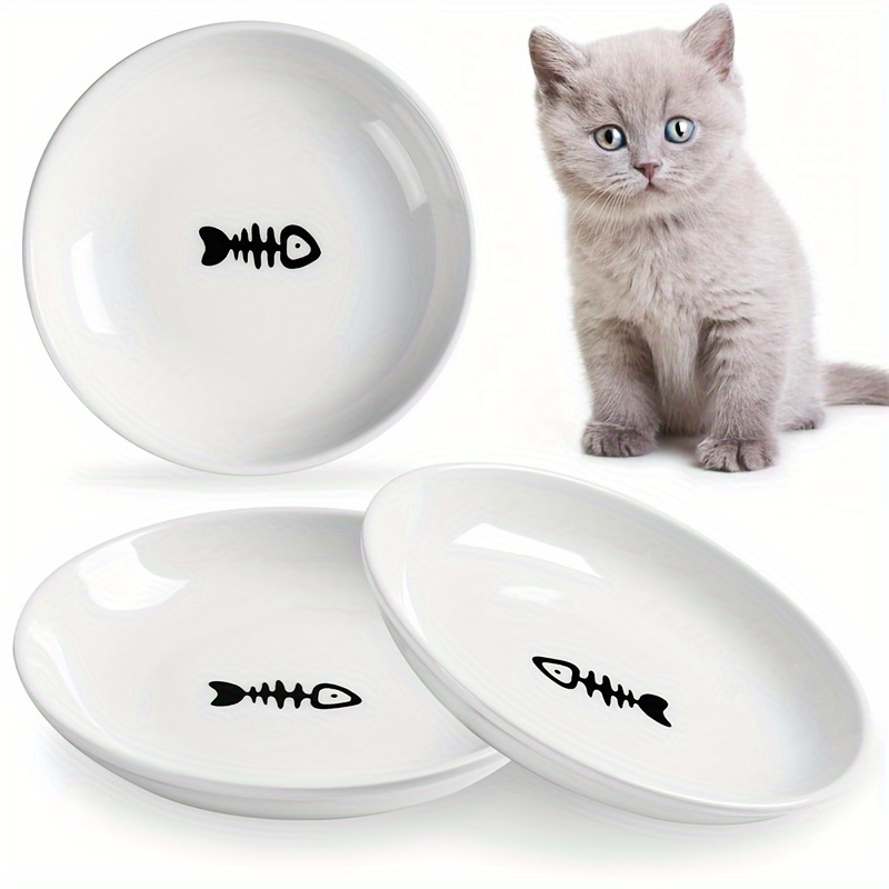 pack ceramic cat bowls wide shallow dishwasher Temu Australia