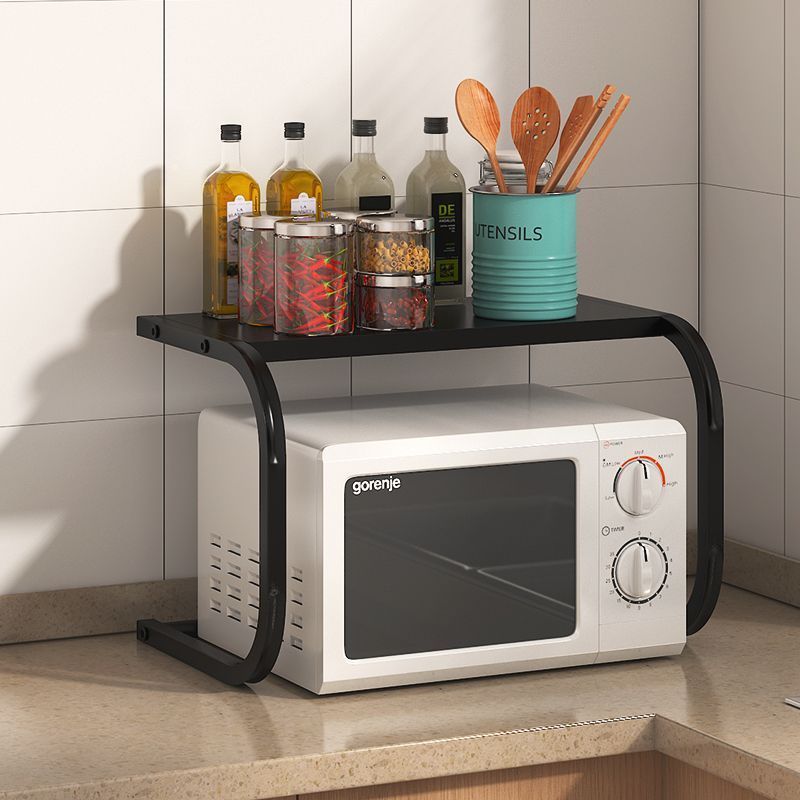 Image of Microwave Rack Kitchen Countertop Shelf Oven Rack Home Storage Rack Spice Rack Organizer