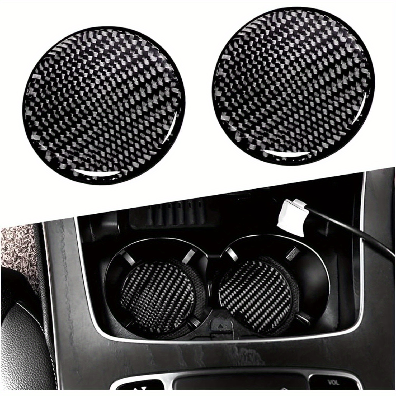 

2 Pcs Car Cup , Universal Embedded , Accessories , Resistance - 2.75