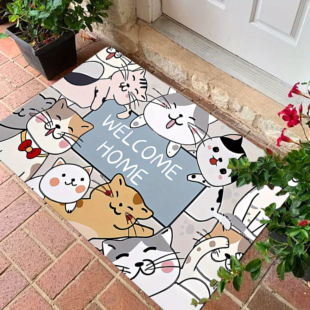 

Cute Cartoon Puppy Door Mat - Quick-dry, Non-slip, Stain-resistant Rug For Indoor/outdoor Entrance, Kitchen, Laundry Room & Bathroom - Easy Maintenance