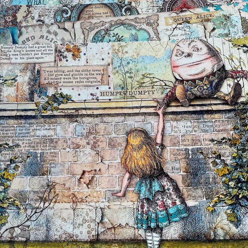 

Themed Junk Journal Kit - 10 Sheets Of Vintage Fairy Tale Crafting Paper - Large Background Paper For Scrapbooking, Collage Art, And Creative Diy Projects - Major Material: Paper