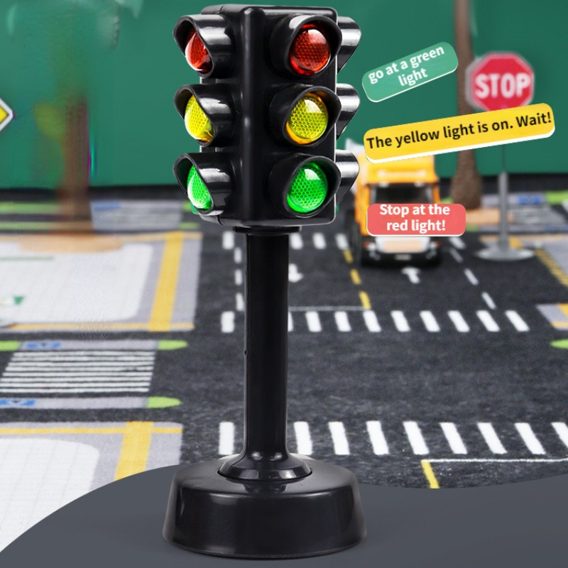 

1pc Simulated Road Sign Lights With Both Sides For - Home Decorations & Car Ornaments