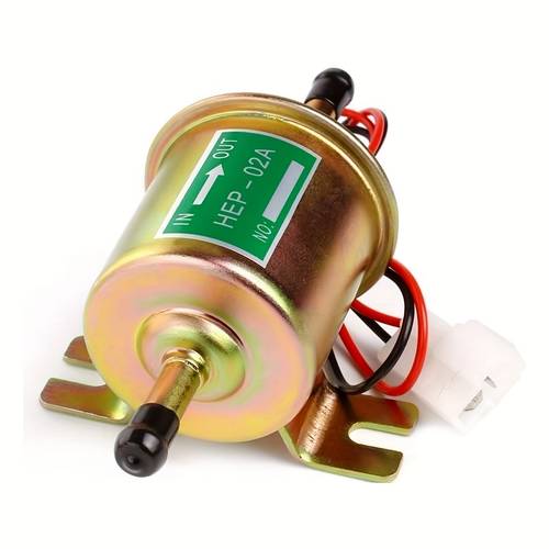 12v pump hep 02a a universal inline pump for gasoline and diesel operating at 2 5 4 psi suitable for motorcycle carburetors and engines