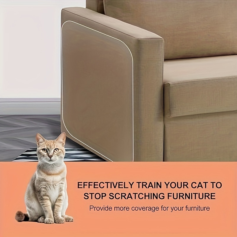 

5-piece Cat Scratch Guard For Furniture - Double-sided, Transparent Sofa Protector Tape, Pvc Material