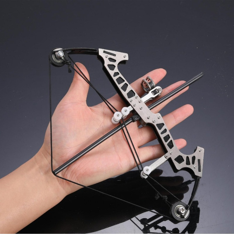 

Stainless Steel Mini Bow And Arrow Set, Micro Compound Bow Archery Model, Pulley Bow Recurve Bow, Indoor Target Shooting Sports Leisure Outdoor Recreation Gift For Adults 18+