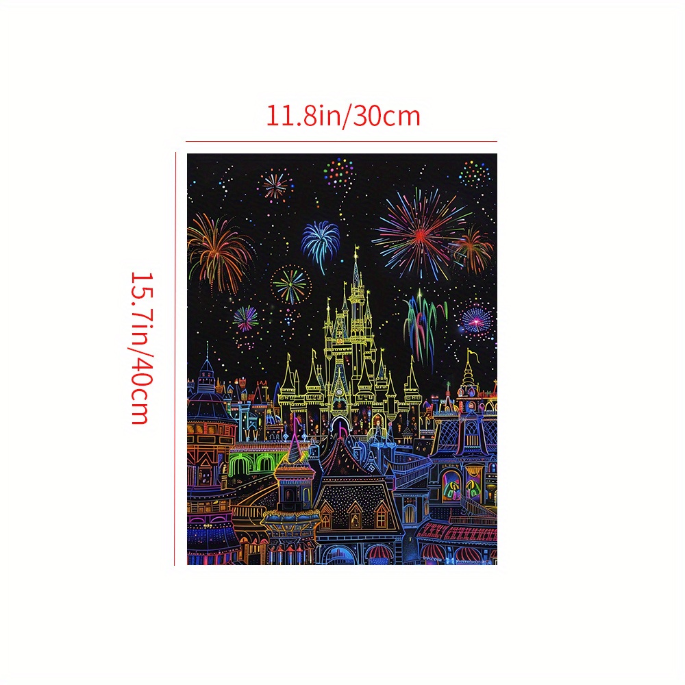  the a display of fireworks and or classroom decor details 2