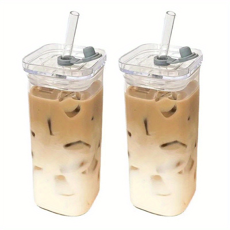 TEMU 2 Pcs Cups With And Straws: For , Coffee, And - Of Durable