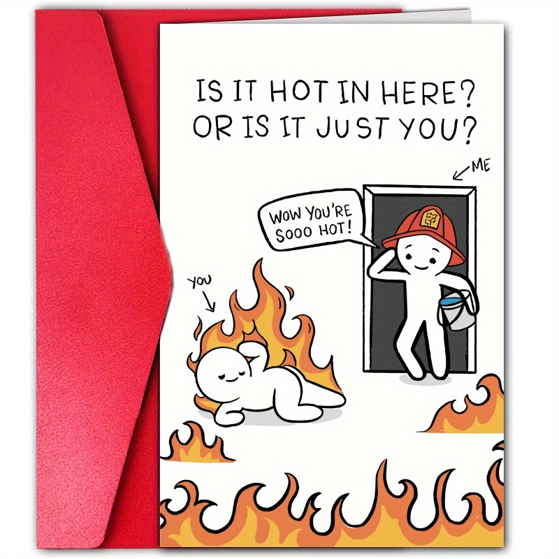 

1pc, Funny Anniversary Cards, Creative Funny Graphic Cards, Cards For Friends