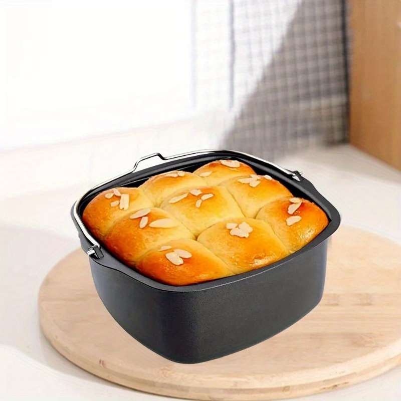 Molde Redondo Para Pasteles Antiadherente - Disponible En 6, 7 U 8 Pulgadas, Apto Para Horno Y Airfryer