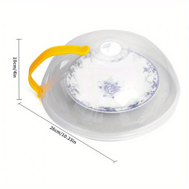 1pc   microwave splash guard transparent polycarbonate airtight food cover reusable anti splatter lid for kitchen cooking details 8