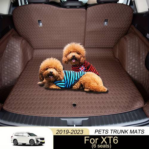 For Cadillac For XT6 (6seats) 2019-2023 Three Layer PVC Stereo Full Cover Anti-Slip Pets Trunk Mats