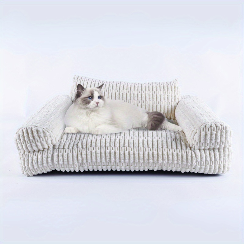 

Luxtury Soft Pet Sofa Bed, Washable Cat Beds For Medium Small , Cat Couch For Indoor Cats