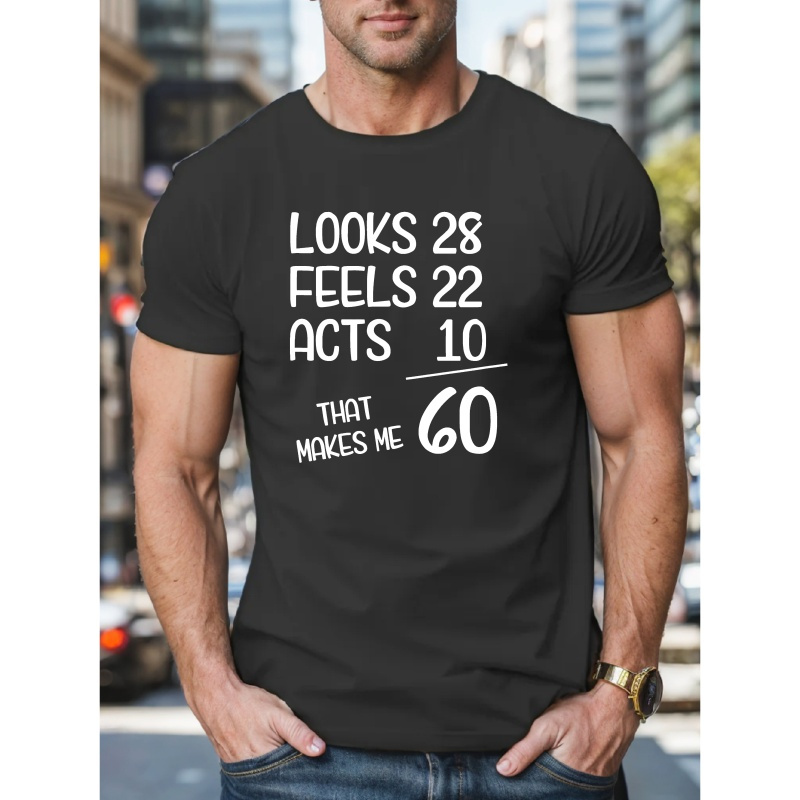 

Looks 28 Men's Summer Short Sleeve T-shirt