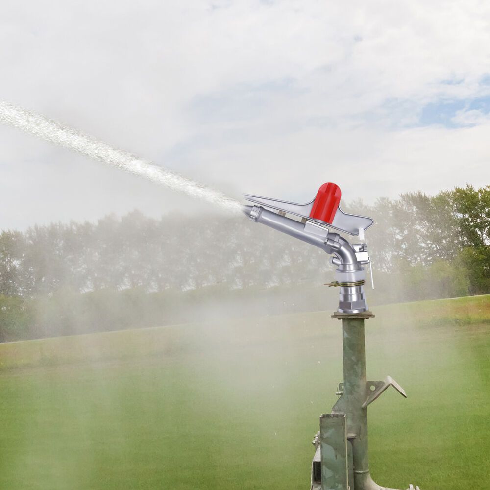 

2" 360° Adjustable Impact Sprinkler Large Area Water Irrigation Spray Gun Head