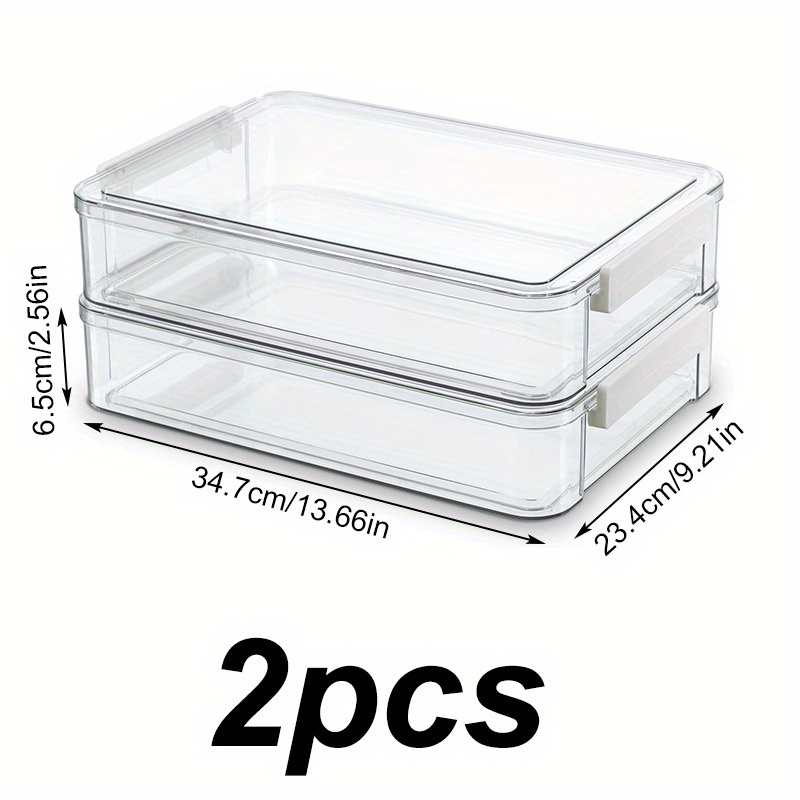 CONTENITORE TRASPARENTE SCARPIERA Scatola Portaoggetti Sotto Il Letto - Foto 5