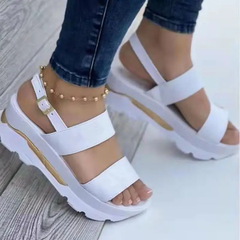 women s wedge heeled sandals causal open toe summer shoes details 2