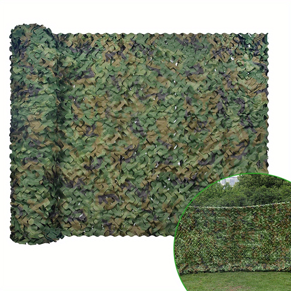 

1pc Camouflage Netting, Polyester Sunshade Mesh, Camo Net For Hunting, Shooting, Military Themed Party Decor, Outdoor Concealment Blind