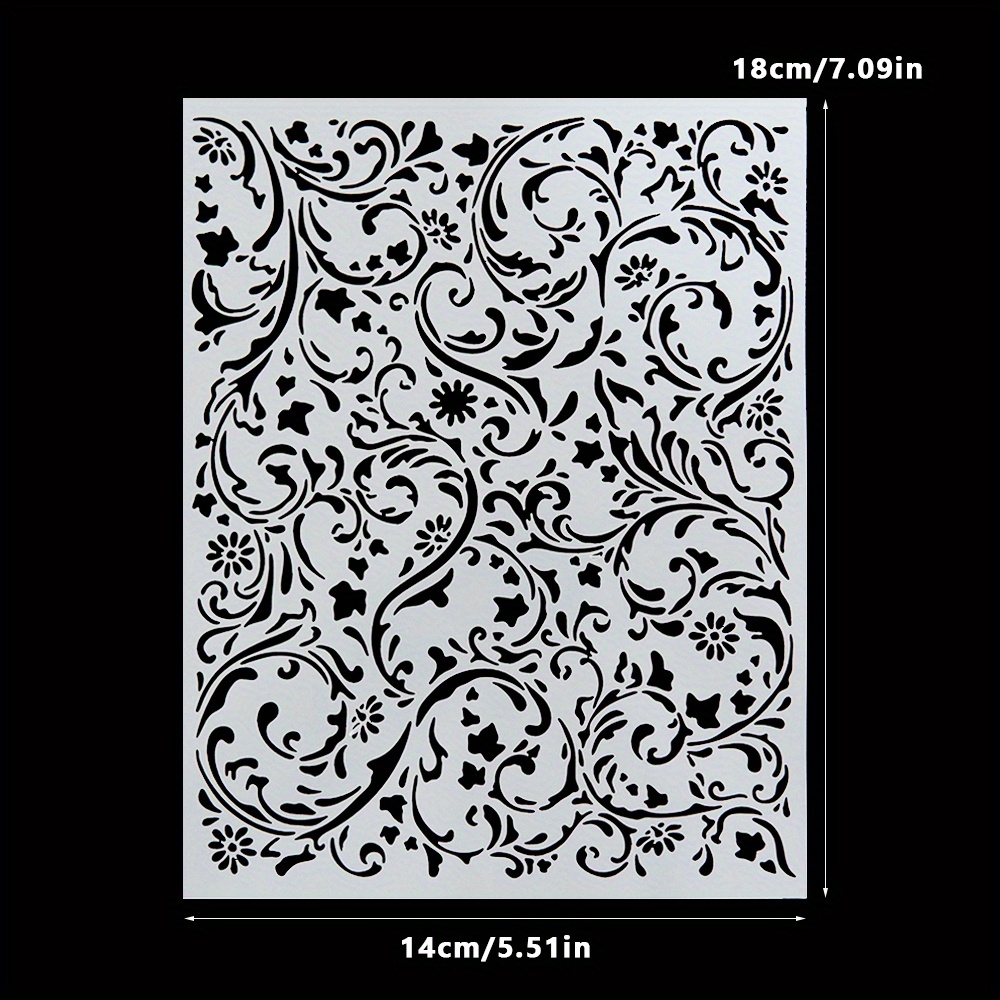 1pc Reusable Layering Stencils For Album Cover Decoration, Holiday Greeting Cards, Cards, Bouquet Cards, And Crafting Materials