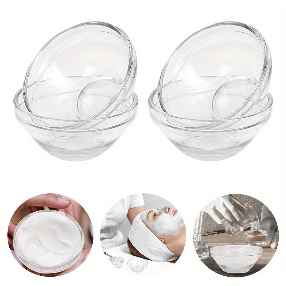 

3/5/10 Pcs Acrylic Face Beauty Mixing Bowl Diy Stirring Bowls Transparent Cosmetic Beauty Tool Home Salon Spa Face Skin Applicator