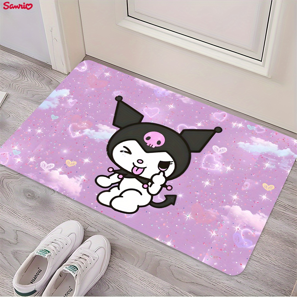 1pc     soft thickened printed area rug non   mat for bathroom living room bedroom laundry machine washable   flannel sponge decor details 1