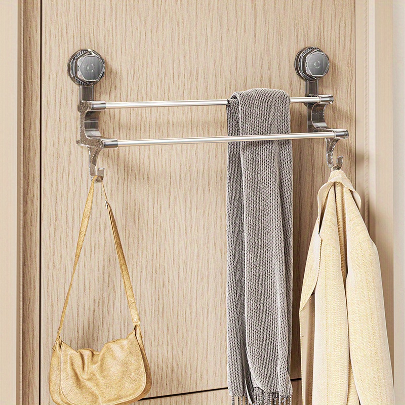 detachable stainless steel suction cup towel rack no Temu