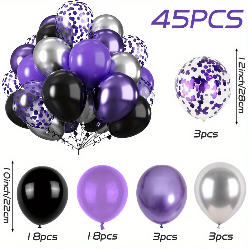 Purple Confetti For Parties - 0.6 Inch Round Foil Confetti, 3.52 Oz Pack