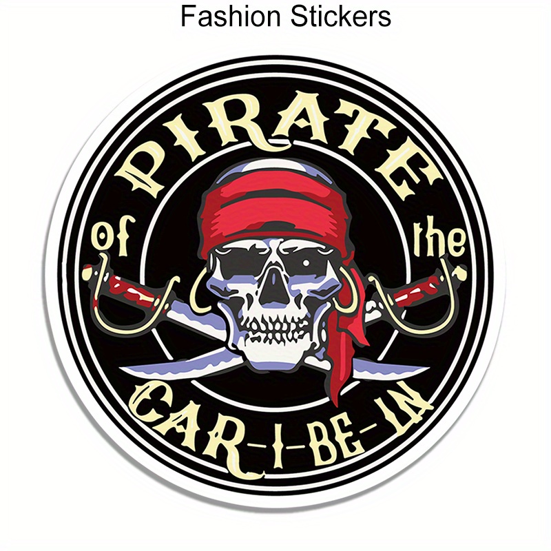 

Pirate Of The Car I Be In Car Sticker For Laptop Bottle Truck Phone Macbooks Motorcycle Van Suv Vehicle Paint Window Wall Cup Fishing Boat Skateboard Decals Automobile Accessories