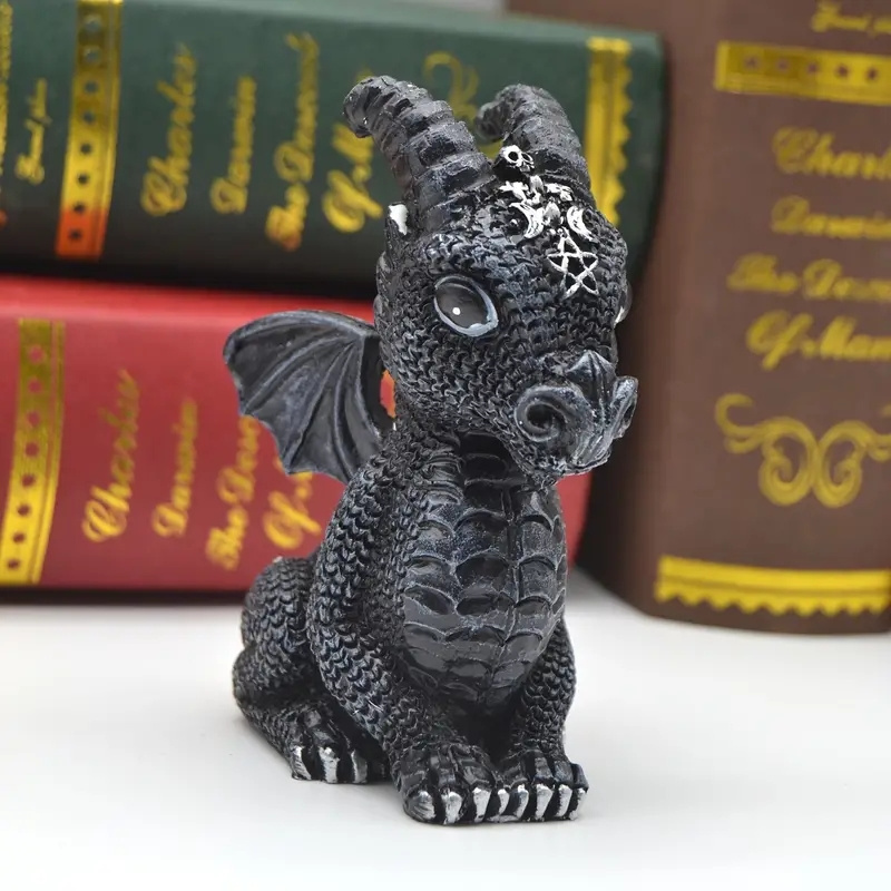 

Creative Resin Dragon Figurine: Adorable Home Decor, 7.5cm/2.95inch, No Feather, No Power, Suitable For Indoor Use