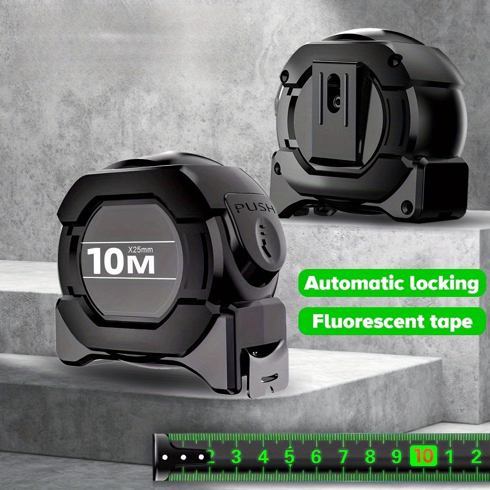 

High-precision Self-locking Steel Tape Measure - Fluorescent, Wear-resistant, Metric 5/7.5/10m Sizes Available