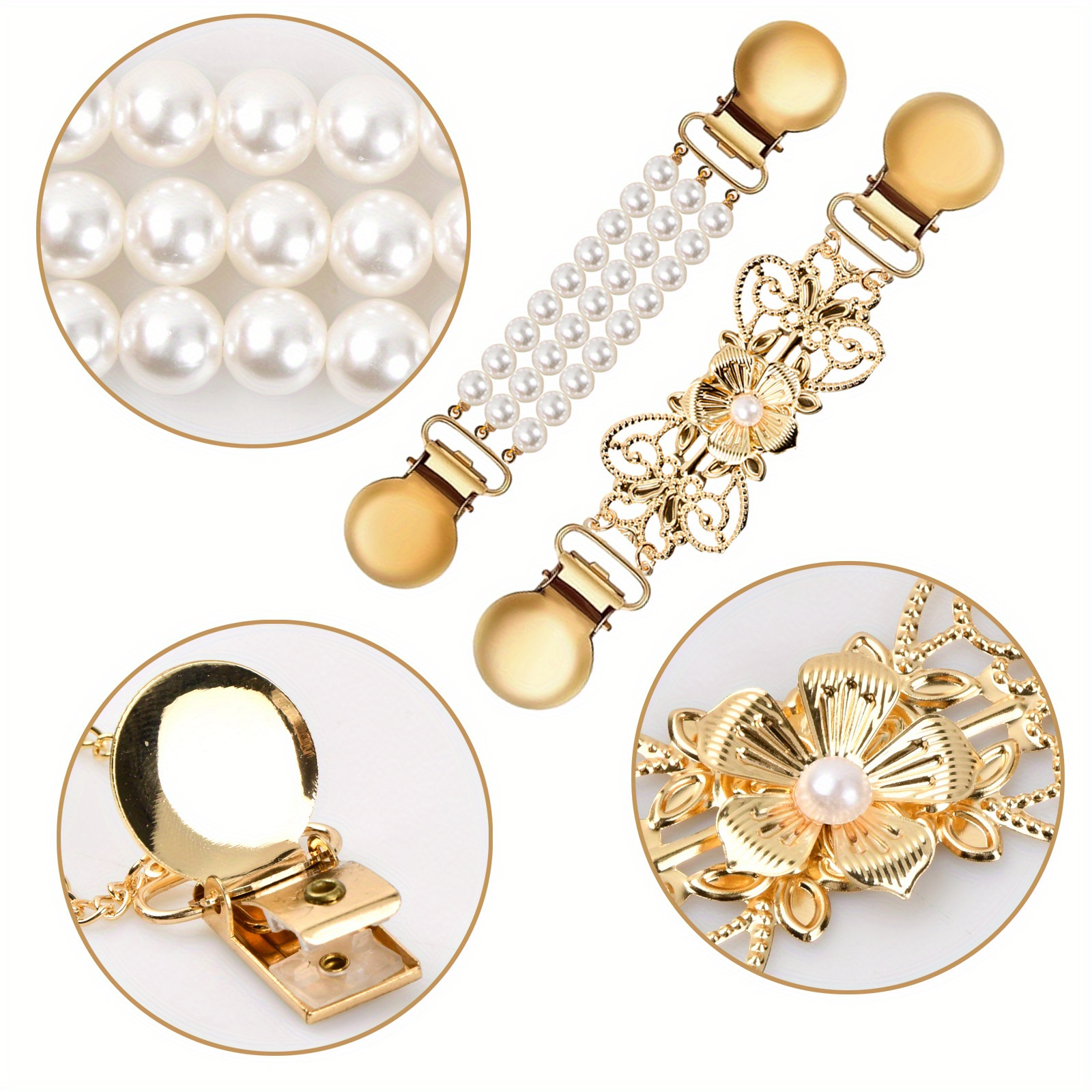 Clip Per Abiti Vintage - Set 6 Pezzi Per Cardigan, Maglioni E