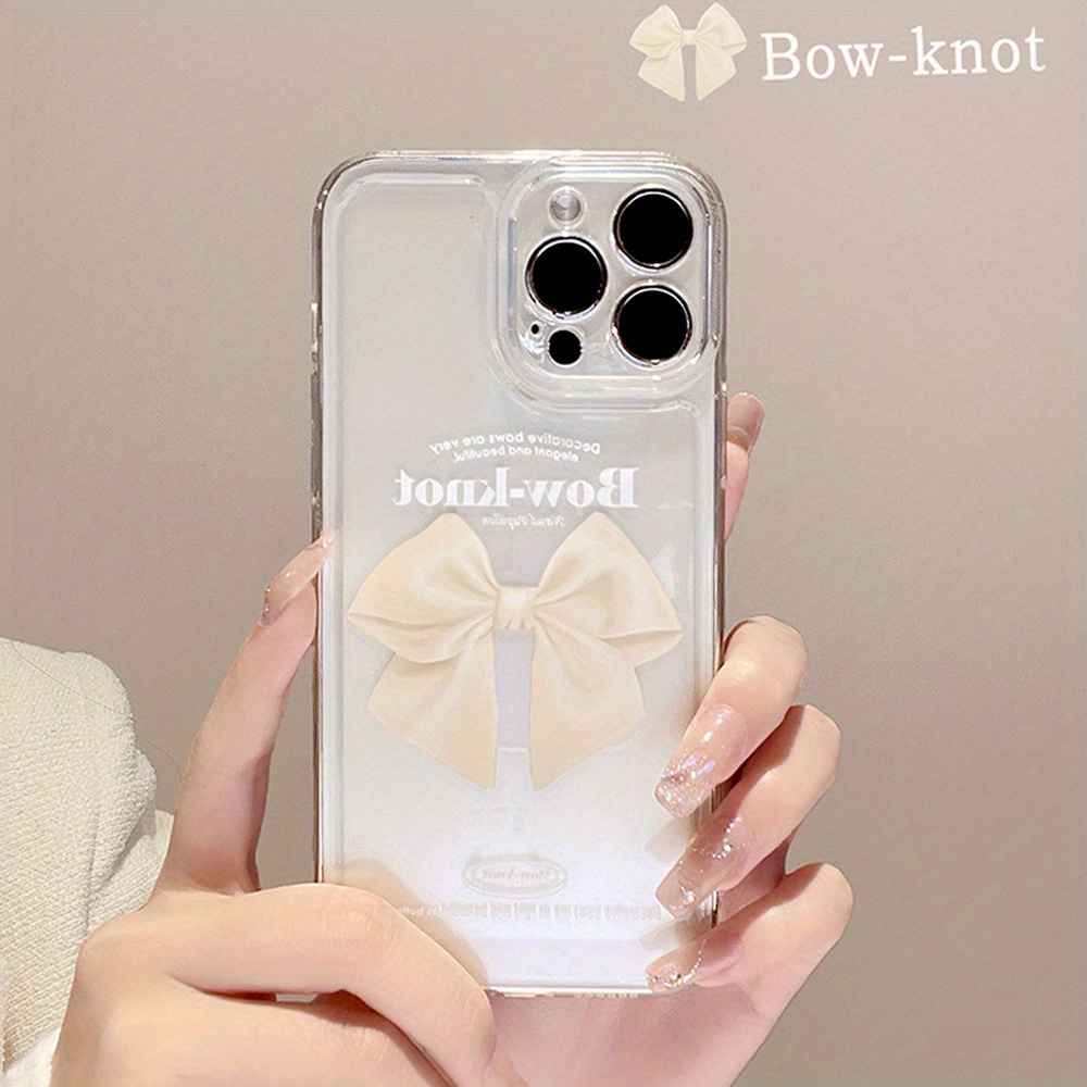 

Elegant Butterfly Bow Soft Space Phone Case Suitable For 15/14/13/12/11/x Series