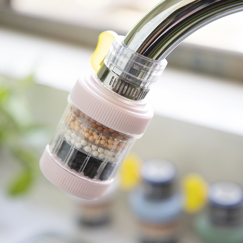 

6-layer Faucet Water Filter - Easy Clean, Splash Guard For Kitchen & Shower