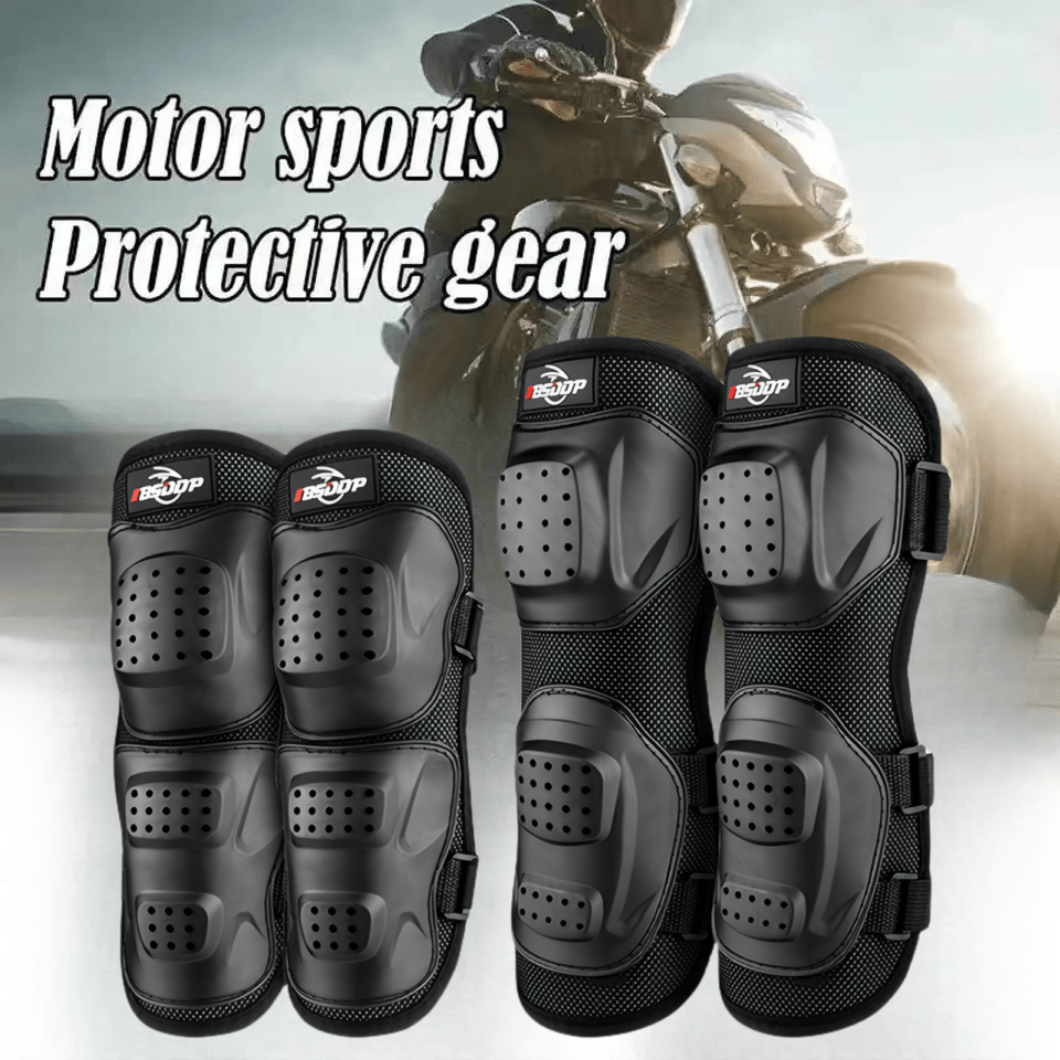 

4-piece Motorcycle Knee & Elbow Pads Set - Breathable, Durable Abs For Off-road Racing & Outdoor Sports - Men's Motocross Protection Gear Motorcycle Accessories Motorcycle Helmet