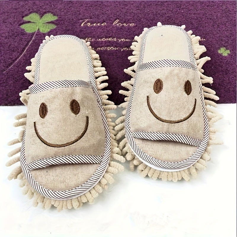 

1 Pair, Ultra-fine Fiber Cleaning Slippers - Silent, Efficient, And Fun Way To Clean Floors - Perfect For Dust Removal And Christmas Cleaning, Cleaning Supplies, Cleaning Tool