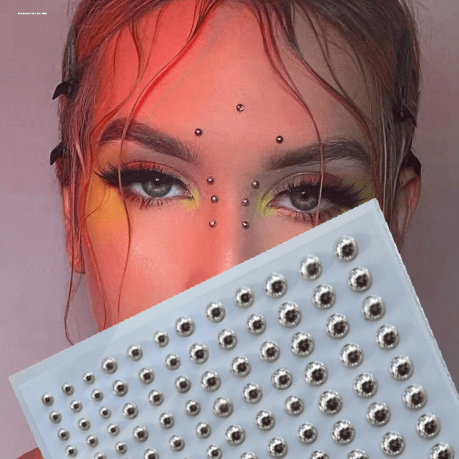 Dochais Selbstklebende Strass-Aufkleber – Für Gesicht, Festival-Make-up, Nageldesign & Body-Decoration