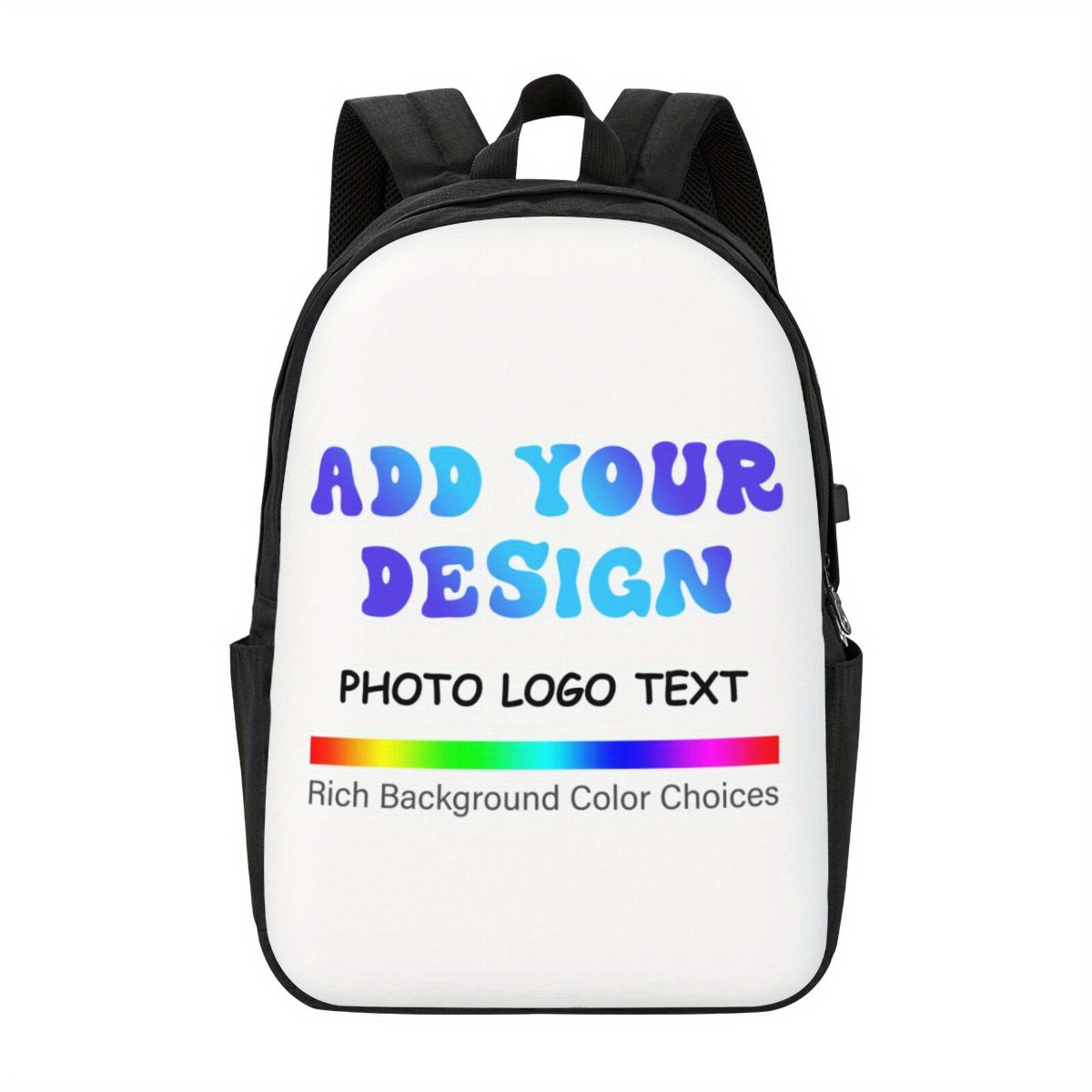 

Custom Laptop Backpack Personalized Text Picture Customize Travel Backpack For Men Women