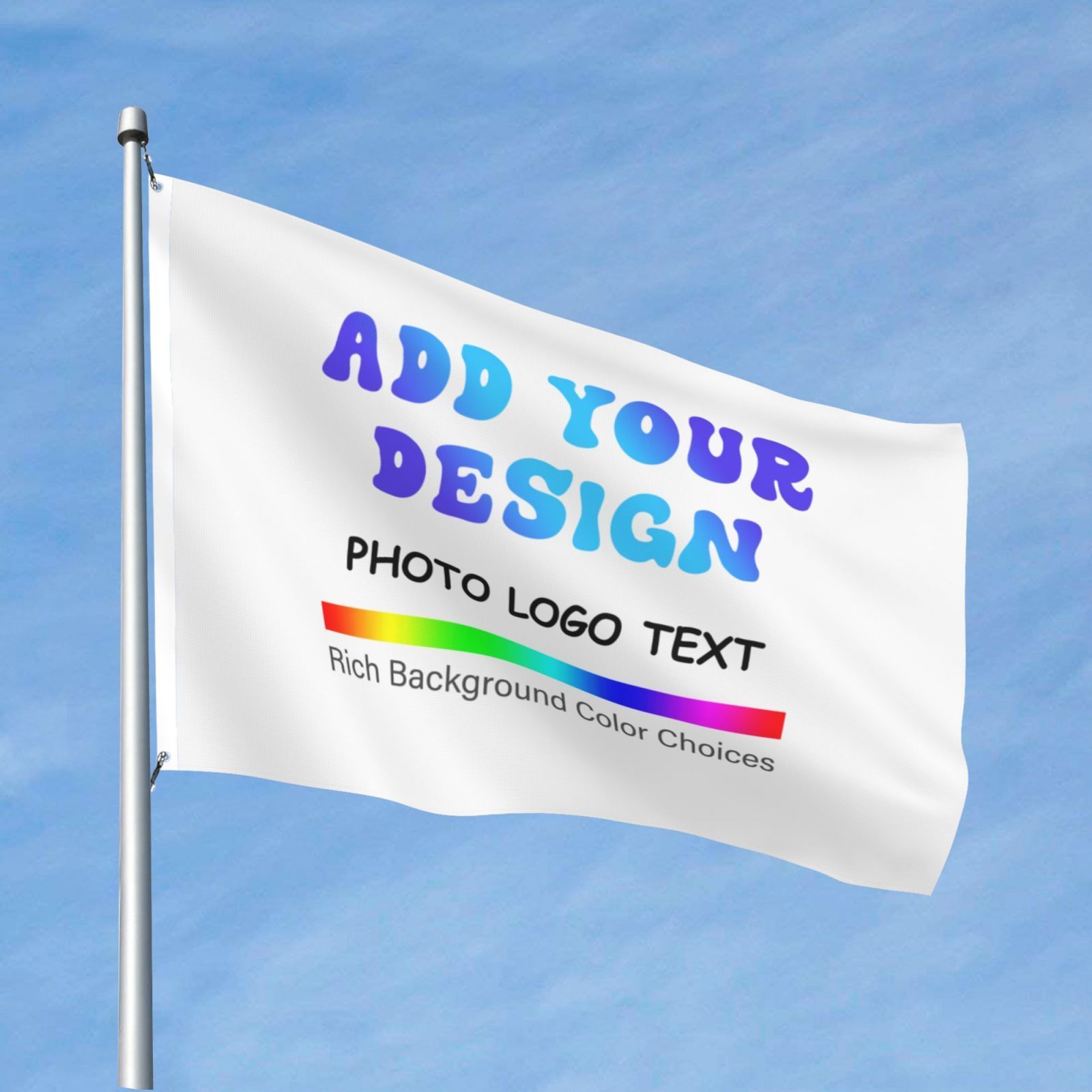 

Custom Double-sided Flag - Personalize With Your Text, Photo, Or Logo - Durable Polyester Outdoor Banner For Indoor/outdoor Decoration - 4x6ft