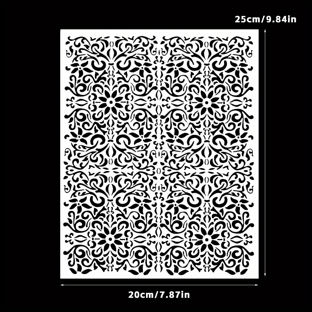 1pc Vintage Library Texture Artist Design Stencils. Decor For Diy Scrapbooking, Embossing, Photo Albums, Birthday, , Holidays Such As Day Cards, And Other Crafts. !
